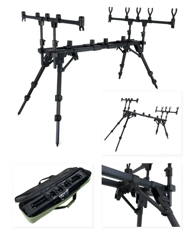 Direct Beschikbaar Carp Academy Deluxe (5 botos) Rod Pod