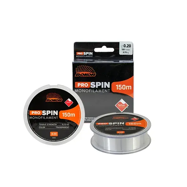 Finale Uitverkoop BOKOR PRO SPIN MONOFILAMENT ZSINÓR 0,25MM 150M TRANSPARENT