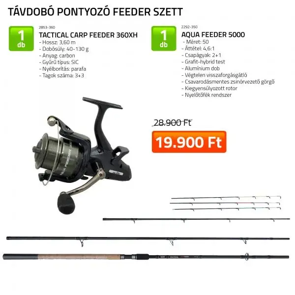 Laatste Kans NEVIS Tactical Carp 360 cm Feeder szett