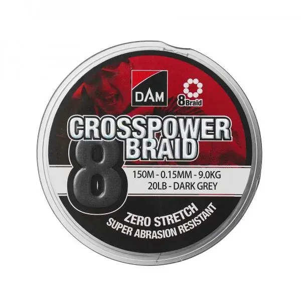 Gecertificeerd D66587 D.A.M CROSSPOWER 8-BRAID 150M 0,13MM 7,2KG fonott zsinór