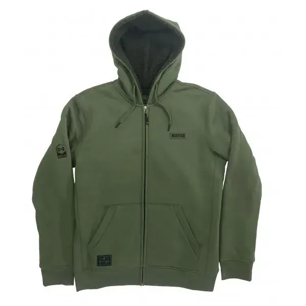 NAVITAS SHERPA ZIP HOODY 2XL zöld pulóver Speciale Aanbieding
