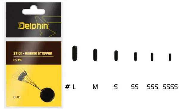 Stick - Rubber stopper-L Op = Op