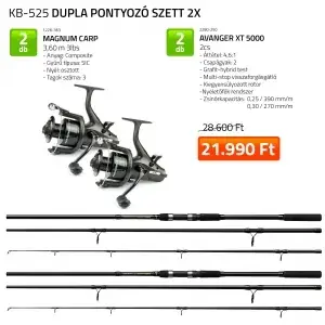 Beperkt Aanbod NEVIS MAGNUM Dupla 360 cm Pontyozó szett
