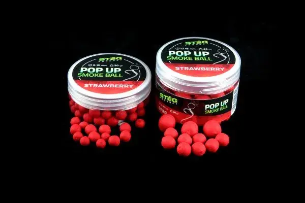 Stég Product Smoke Ball 12-16 mm STRAWBERRY (eper) 40gr PopUp Premium