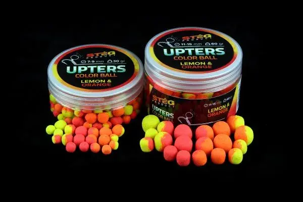 Rechtstreeks Van De Fabrikant Stég Product Upters Color Ball 11-15mm LEMON & ORANGE (citrom-narancs) 60g Wafter