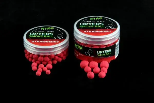 Tijdelijk Beschikbaar Stég Product Upters Smoke Ball 7-9mm STRAWBERRY (eper) 30g Wafter