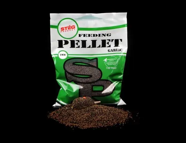 Gecertificeerd Stég Feeding 2mm GARLIC (fokhagyma) 800gr Etető Pellet