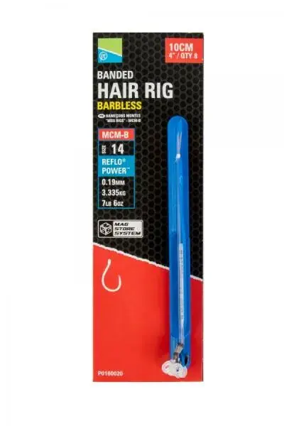 MCM-B BANDED MAG STORE HOOKLENGTHS - 10CM/4 - 14 MCM-B (10) Hoge Kwaliteit