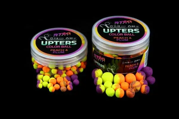 Rechtstreeks Van De Fabrikant Stég Product Upters Color Ball 7-9mm PEACH& PLUM (barack-szilva) 30g Wafter