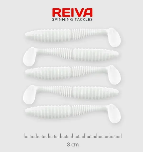 Zander Power Shad 8cm 5db/cs /Fehér/ Beste Prijs