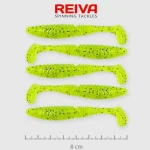 Zander Power Shad 8cm 5db/cs /Neonzöld-Flitter/ Betaalbaar