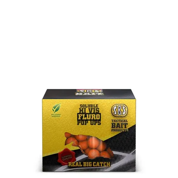 SBS Soluble Fluro Pop Ups Strawberry Jam (eperlekvár) 14 mm 40g PopUp Fabrieksprijs