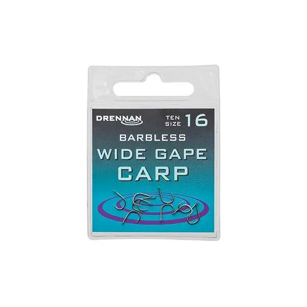 DRENNAN BARBLESS WIDE GAPE CARP 18 HOROG 10DB Op = Op