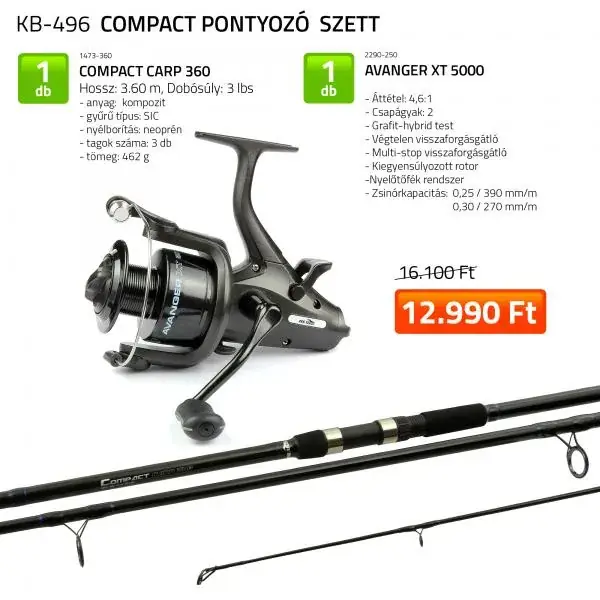 Nevis Compact 360 cm Pontyozó szett Rechtstreeks Van De Fabrikant