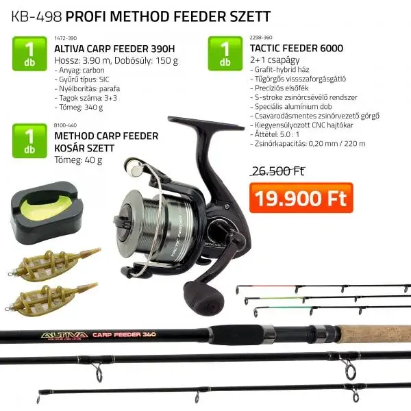 Must-Have Nevis Profi Method 390 cm Feeder szett
