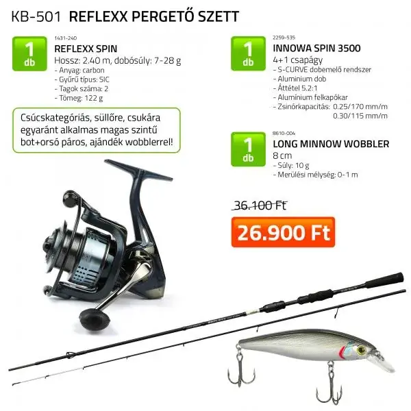Exclusieve Aanbieding NEVIS Reflexx 240 cm Pergető szett