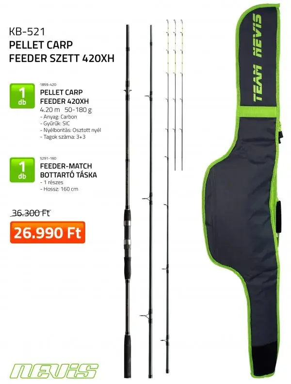 Shop Nu Nevis Pellet Carp 420 cm Feeder szett