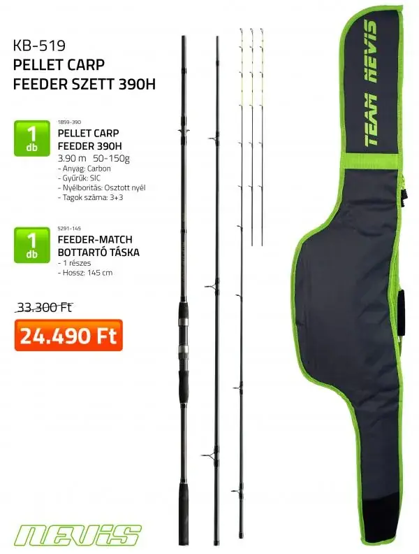 Nevis Pellet Carp 390 cm Feeder szett Shop Nu