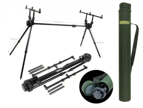 CARP ACADEMY Tube (3 botos) Rod Pod Bestel Nu