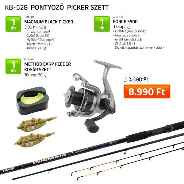 Flitsaanbieding Nevis Pontyozó 300 cm Picker szett