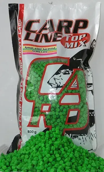 TopMix Carp Line Fluoro Zöld Lucerna Etető Pellet Koopje