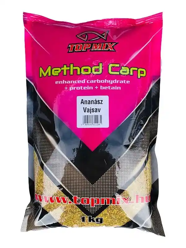 TOPMIX Method Carp Ananász - Vajsav 1kg etetőanyag Beperkt Aanbod