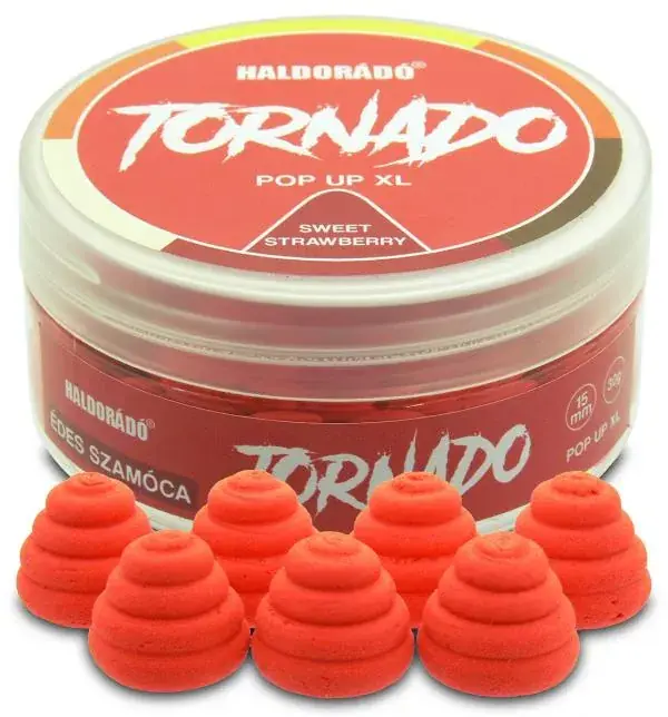 Haldorádó TORNADO XL 15 mm Édes Szamóca PopUp Superprijs