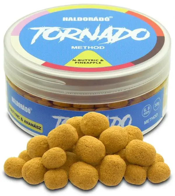 Tijdelijk Beschikbaar Haldorádó TORNADO Method 6, 8 mm - N-Butyric & Ananász Wafters