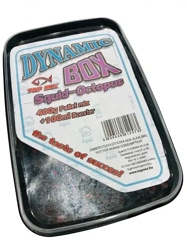 TopMix DYNAMIC Pellet Box Squid-Octopus (tintahal-polip) - Etető Pellet Finale Uitverkoop