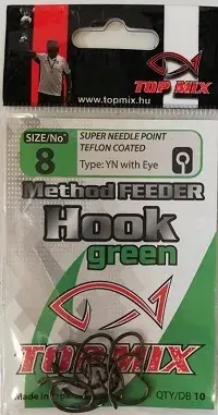 Beperkte Voorraad Method Feeder horog 8, zöld