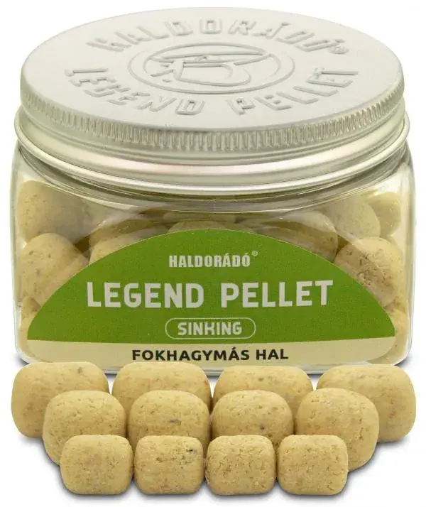 Haldorádó LEGEND Sinking 8, 12, 16 mm Fokhagymás Hal Csalizó Pellet Seizoensaanbieding