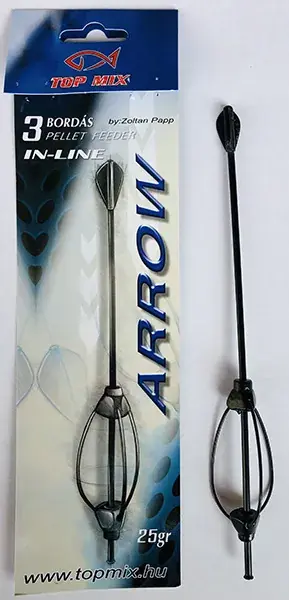 Gereduceerde Prijs TOP MIX Hárombordás arrow method feeder kosár, 25g