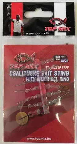 Laatste Versie Csalitüske szilikon hajszál előkén, 10mm