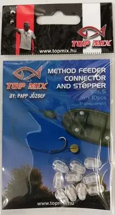 Hoge Kwaliteit Method Feeder gyorskapocs, fluo clear "S"