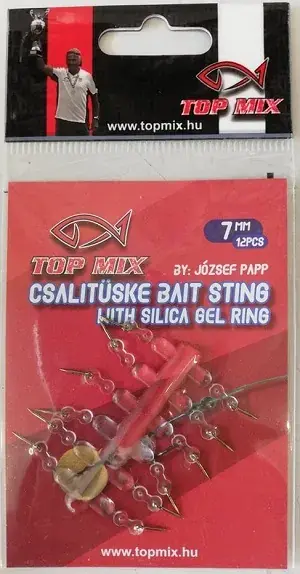 Lage Kosten Csalitüske szilikon hajszál előkén, 7mm
