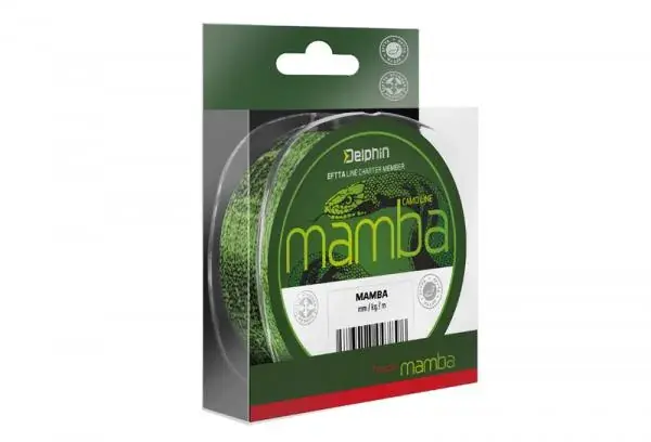 Lage Kosten Delphin MAMBA Feeder monofil zsinór / camou-0,28mm 13,4lbs 200m