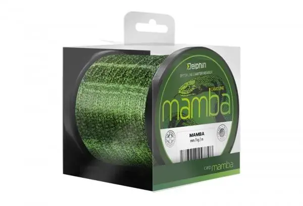 Hete Deal Delphin MAMBA Carp monofil zsinór / camou-0,26mm 11,4lbs 1200m
