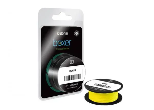 Uitverkoop Delphin BOXER 4 / fluo sárga-0,60mm 52,60kg 10m fonott előkezsinór
