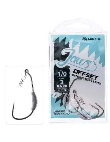 Mikado Jaws Offset Csavarral és Ólommal No. 5/0 5g Flitsaanbieding