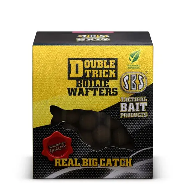 SBS DOUBLE TRICK BOILIE 20 MM 150 GM TUNA&BLACK PEPPER (tonhal-feketebors) WAFTERS Uitverkoop