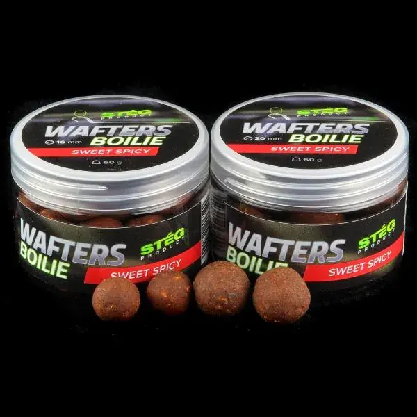 Dagaanbieding Stég Wafters Boilie 16mm SWEET SPICY (édes fűszer) 60g wafters