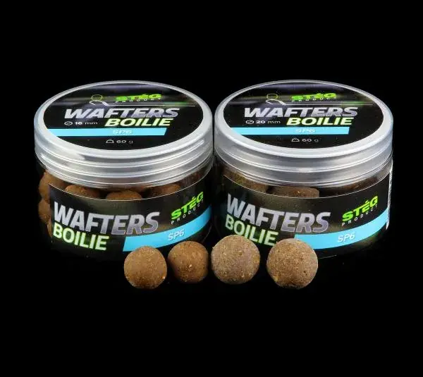 Stég Wafters Boilie 20mm SP6 (fűszerpaprikás-halas) 150g wafters Favoriet