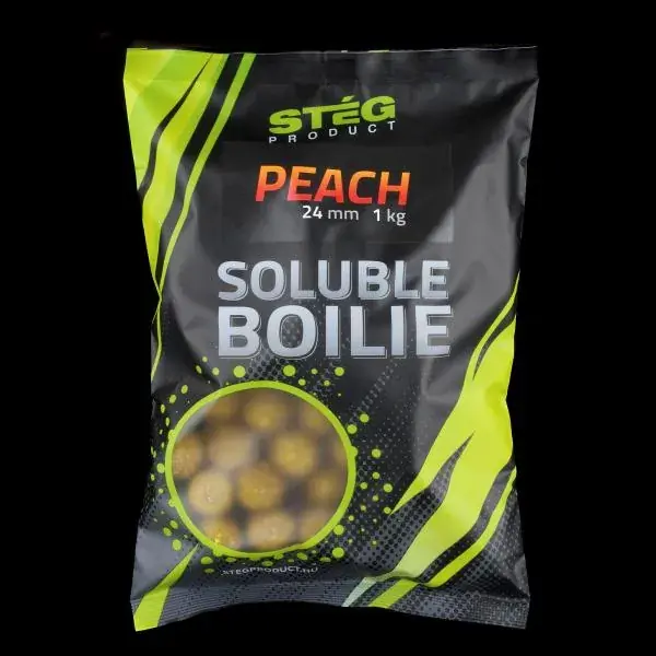 Flitsaanbieding Stég Product Soluble 24mm Chili-Peach (chili-barack) 1kg Etető Bojli