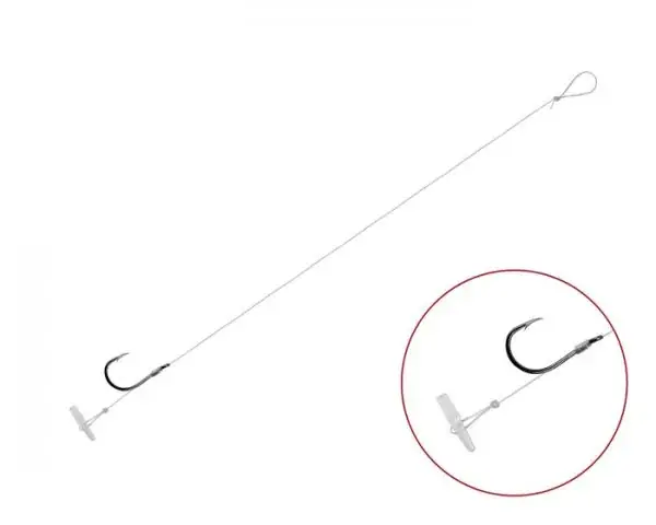 Tijdelijk Beschikbaar Feeder kötött horog Delphin FLR Quickstop / 6db-12cm 6