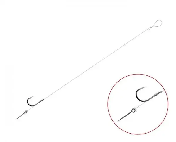 Finale Uitverkoop Feeder kötött horog Delphin FLR Sting / 6db-12cm 6