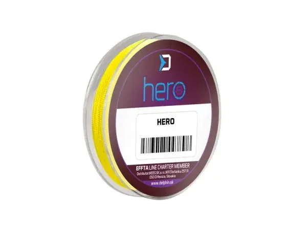 Shop Nu Delphin HERO 8 / fluo sárga-0,16mm 10,50kg 15m fonott előkezsinór