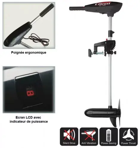 Veilige Betaling Prologic E-Thrust 55 lbs Elektromos Csónakmotor