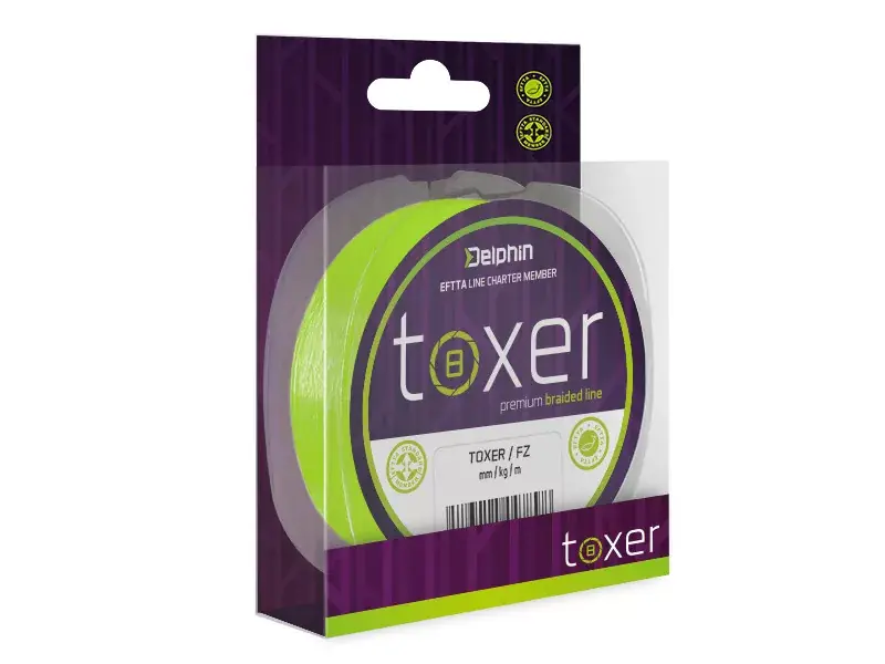 Nieuw Delphin TOXER / fluo zöld 0,18mm 9,5kg 150m -