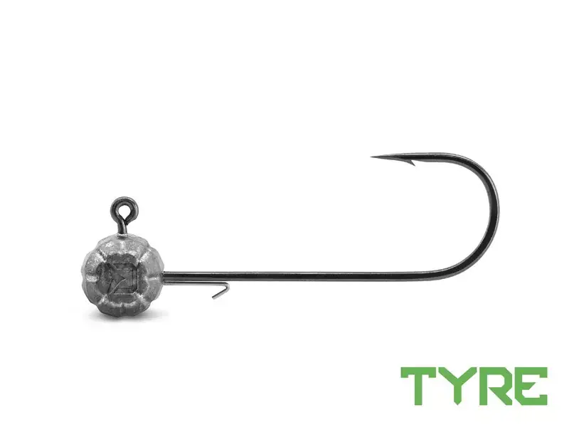 Superprijs Grub-tartóval ellátott Delphin TYRE jigfej / 3 db 12g-8/0