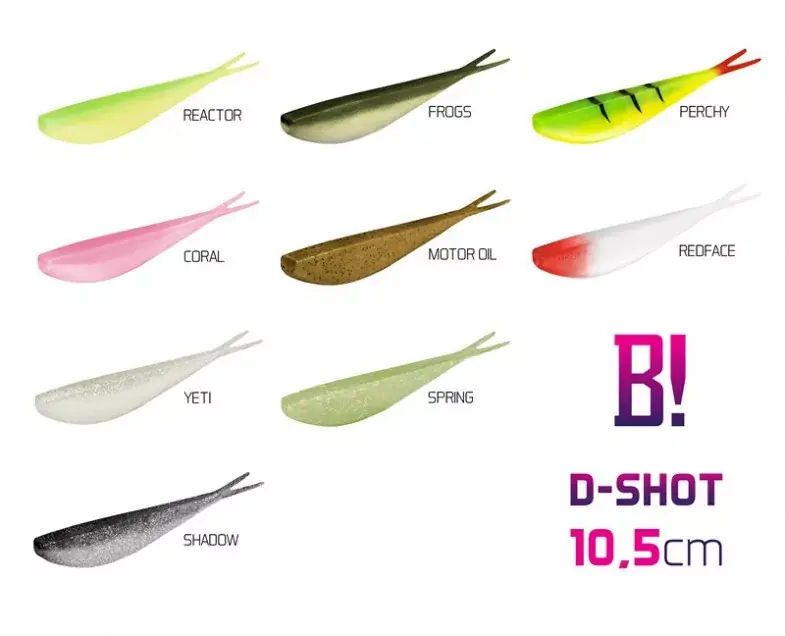 BOMB! Gumihal Dropshot / 5db 10,5cm/Shadow - Meest Verkocht